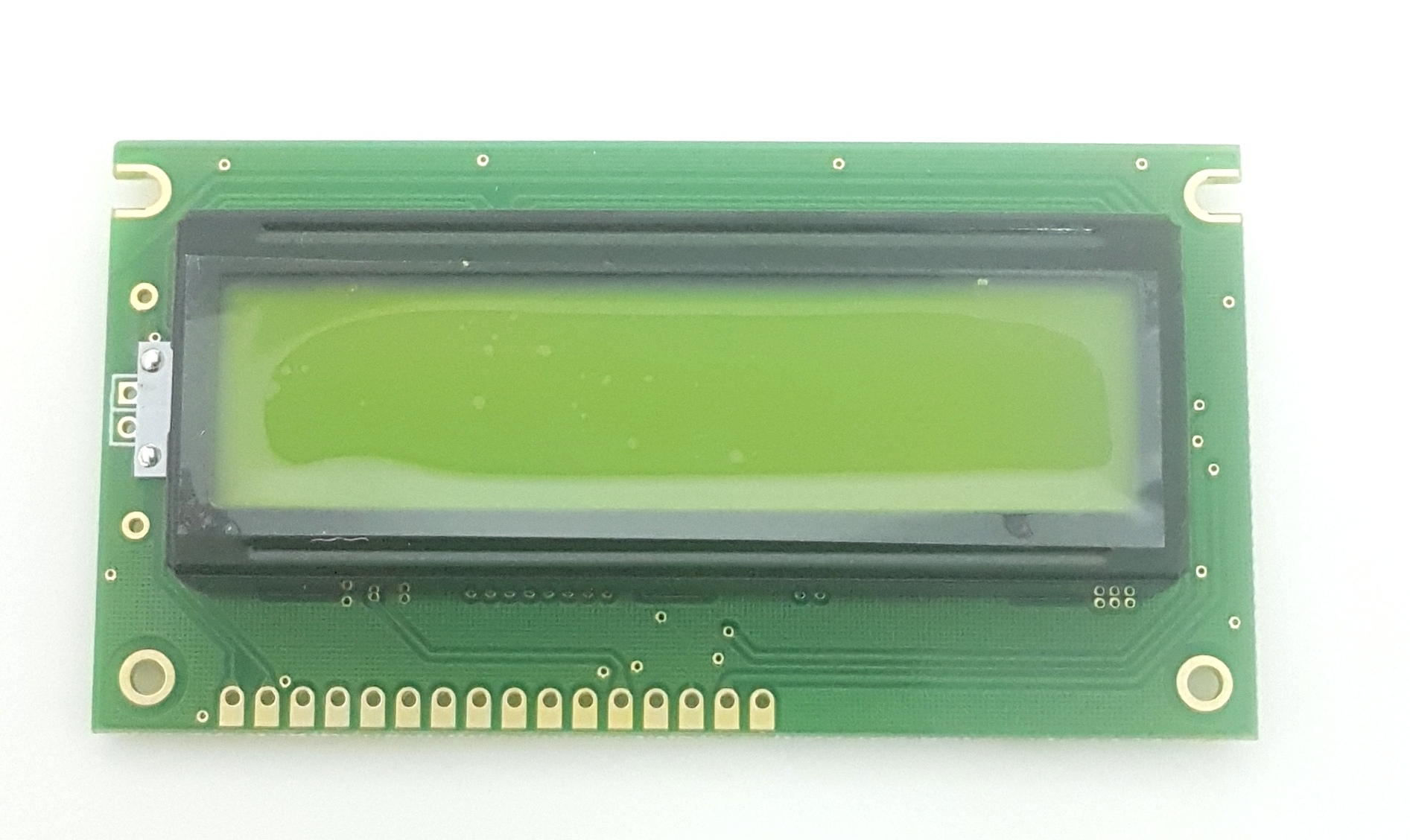 DISPLAY CRISTAL LIQUIDO LCD 16X02 COM BACKLIGHT VERDE