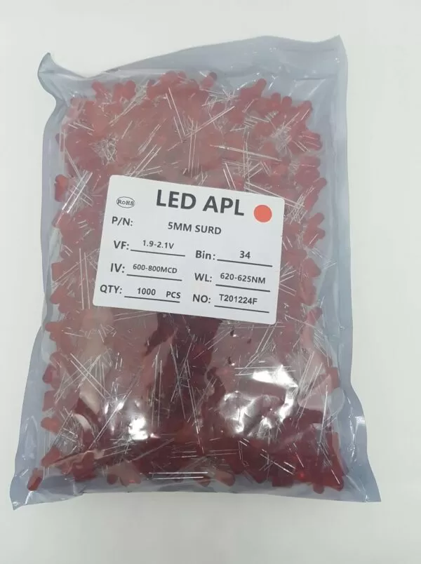 LED difuso 5mm: por que ele oferece melhor distribuição de luz